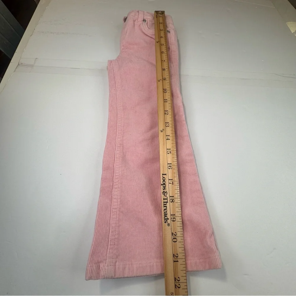 Ralph Lauren Corduroy Pants Girl Size 5 Pink Cotton Preppy Elastic Waste Casual